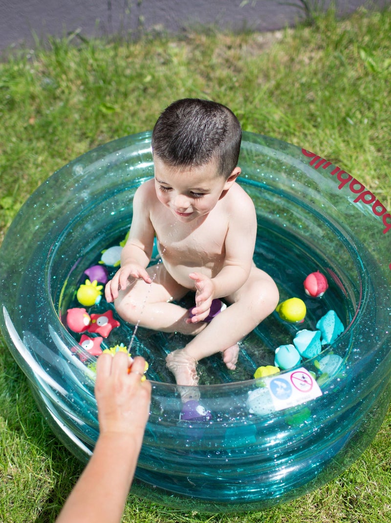 Baignoire Gonflable Lagon avec bouchon de vidange 'Badabulle' Bleu - Kiabi