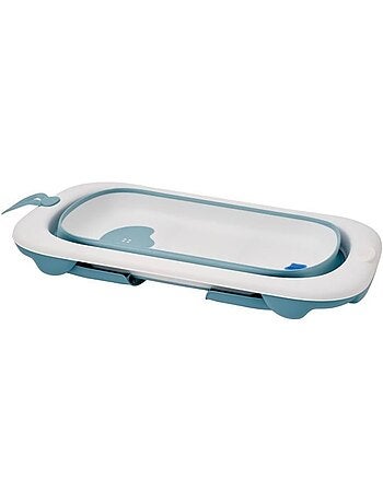 Baignoire pliable - thermobaby - balnéa - compact - bouchon de vidange - jusqu'à 18 mois - bleu