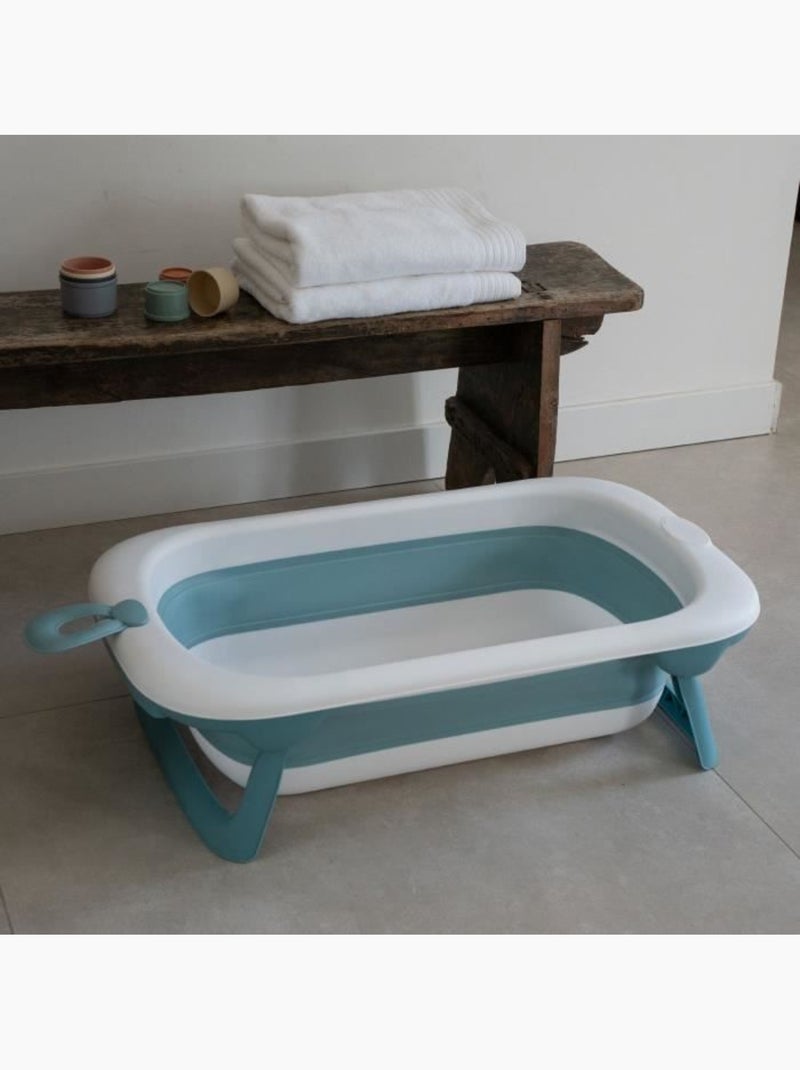 Baignoire pliable - thermobaby - balnéa - compact - bouchon de vidange - jusqu'à 18 mois - bleu Bleu - Kiabi