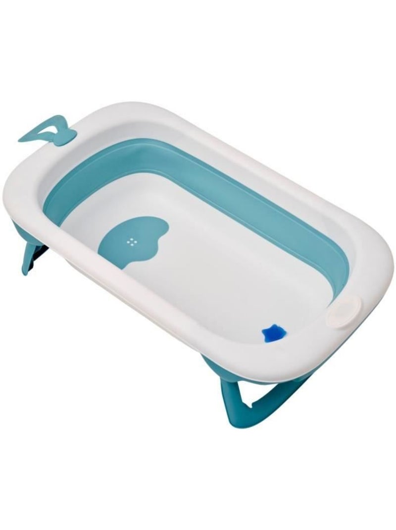 Baignoire pliable - thermobaby - balnéa - compact - bouchon de vidange - jusqu'à 18 mois - bleu Bleu - Kiabi