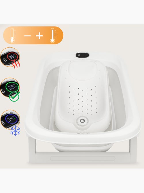 Baignoire pliable bébé lionelo babybubble avec thermomètre - 2 hauteurs réglables - - Kiabi Baignoire pliable bébé lionelo babybubble avec thermomètre - 2 hauteurs réglables - - Kiabi