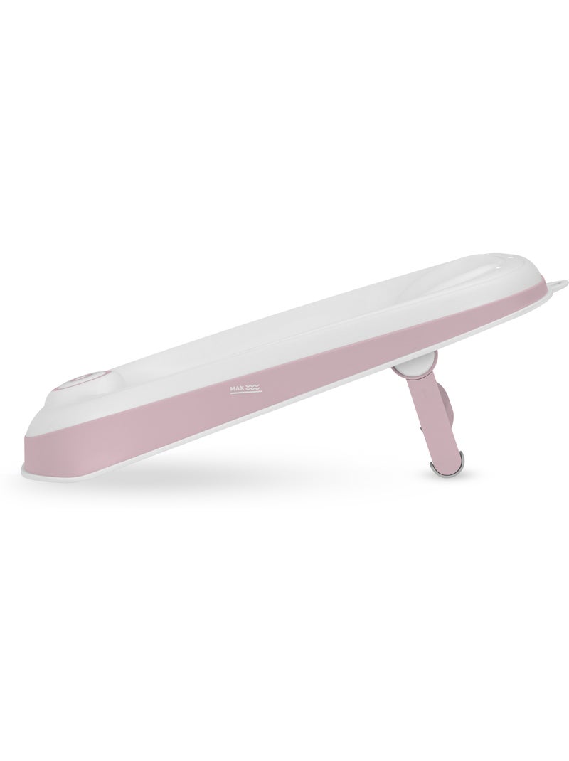 Baignoire pliable bébé lionelo babybubble avec thermomètre - 2 hauteurs réglables - Rose - Kiabi