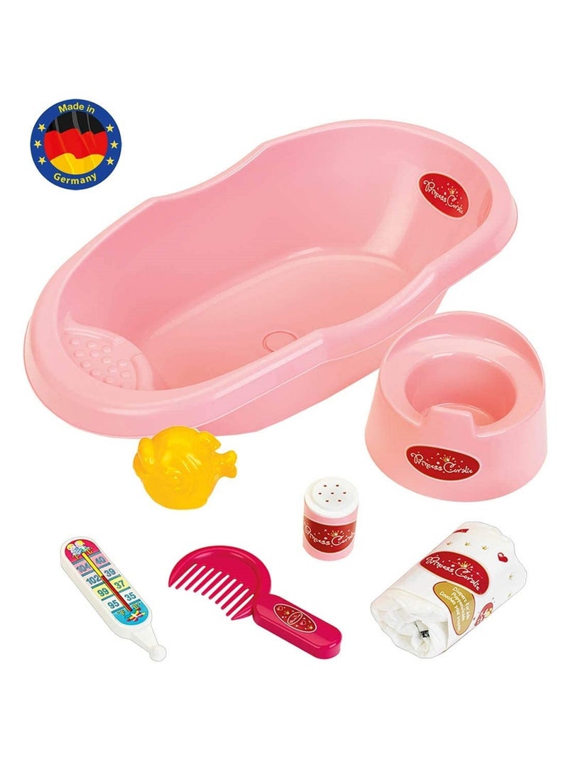Baignoire Princess Coralie avec accessoires Rose - Kiabi