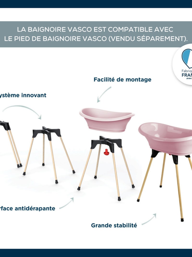 Baignoire VASCO Rose - Kiabi