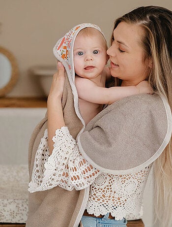 Bain cocoon, serviette tablier nouvelle version