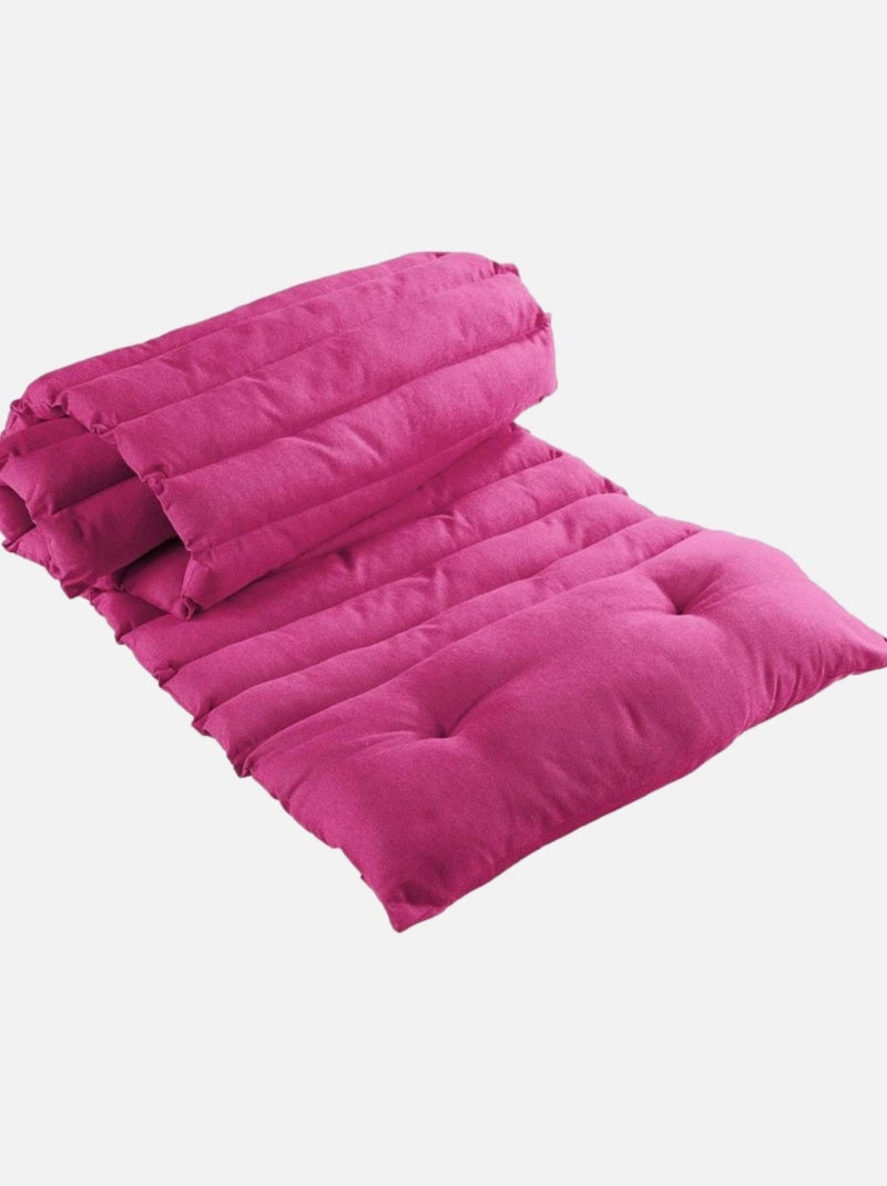 Bain de soleil 60x180cm coton uni fuchsia Rose fushia - Kiabi