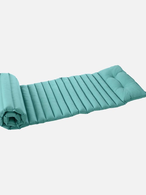 Bain de soleil 60x180cm coton uni turquoise - Kiabi