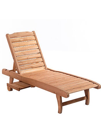 Bain de soleil dossier réglable roulettes