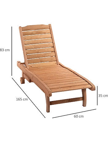 Bain de soleil dossier réglable roulettes