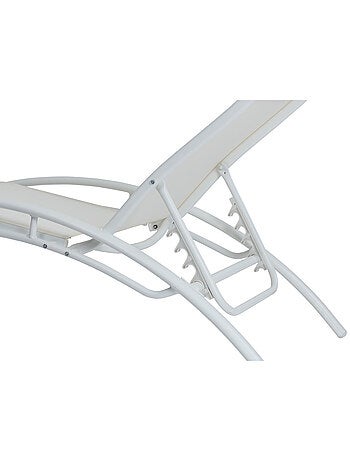 Lot de 2 bains de soleil en aluminium Beauty