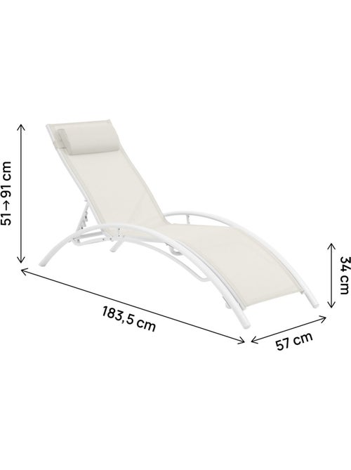 Bain de soleil en aluminium - Kiabi