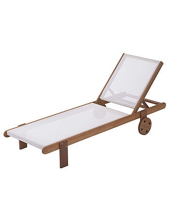 Bain de soleil en bois exotique