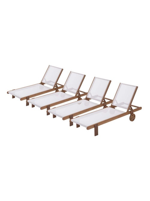 Bain de soleil en bois exotique - Kiabi