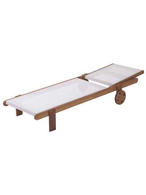 Bain de soleil en bois exotique - Kiabi