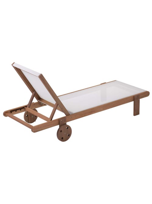 Bain de soleil en bois exotique - Kiabi