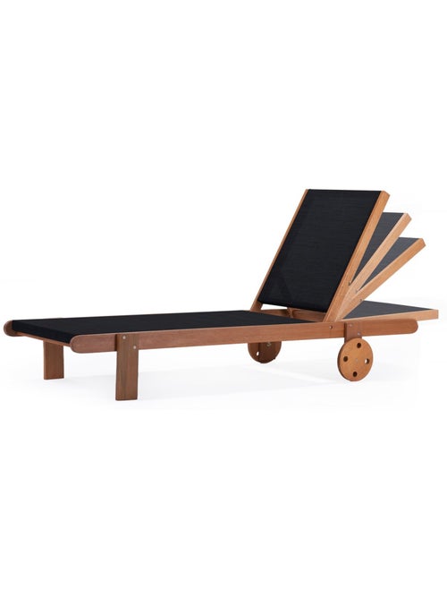 Bain de Soleil en bois exotique - Kiabi