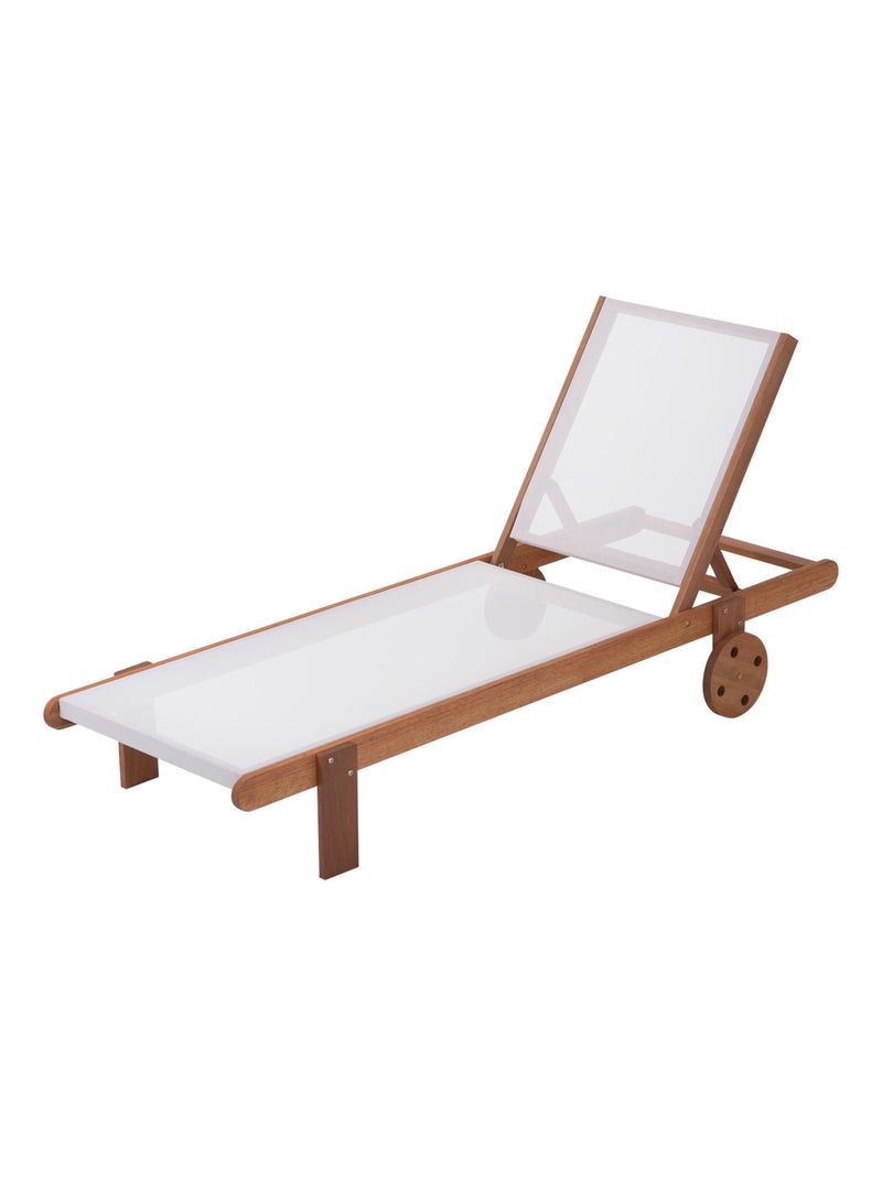 Bain de soleil en bois exotique "Saïgon" - Maple - Ecru Ecru - Kiabi
