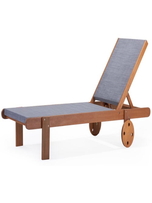 Bain de Soleil en bois exotique "Saïgon" - Maple - Gris - Kiabi