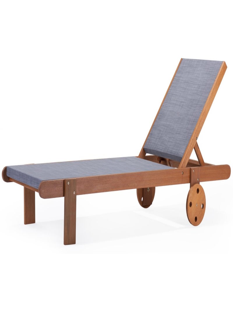 Bain de Soleil en bois exotique "Saïgon" - Maple - Gris Gris - Kiabi