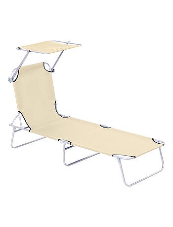 Bain de soleil pliable avec ombrelle - SUNZWEET