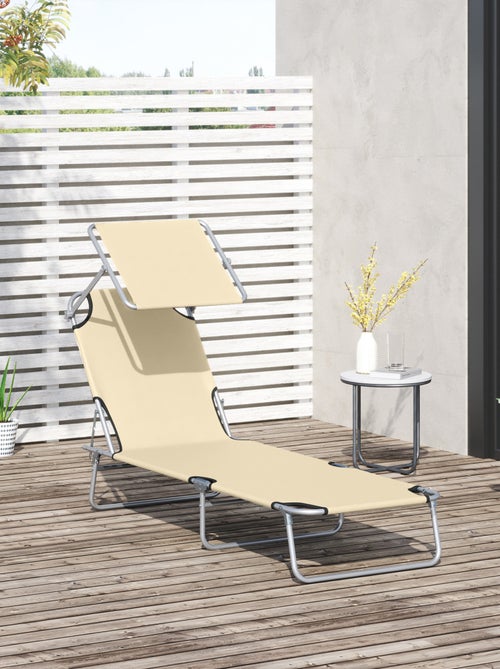Bain de soleil pliable avec ombrelle SUNZWEET - Kiabi