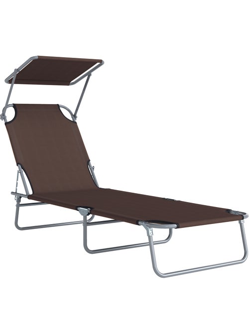 Bain de soleil pliable avec ombrelle SUNZWEET - Kiabi