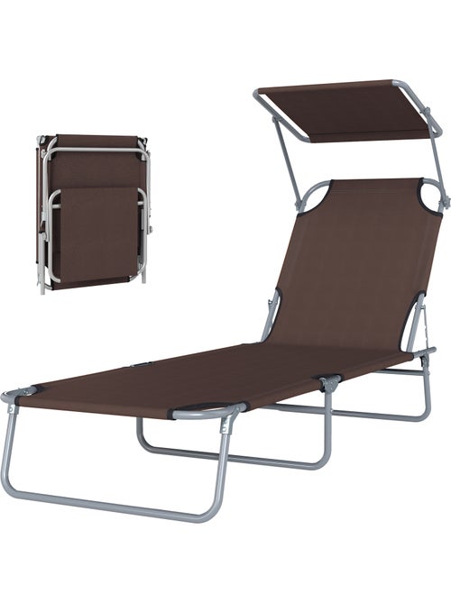 Bain de soleil pliable avec ombrelle SUNZWEET - Kiabi