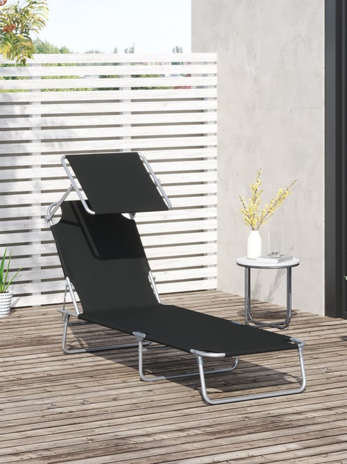 Bain de soleil pliable avec ombrelle SUNZWEET - Kiabi