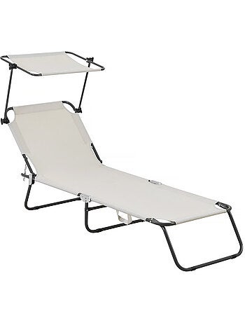 Bain de soleil pliable "Lazy" - Avec pare soleil