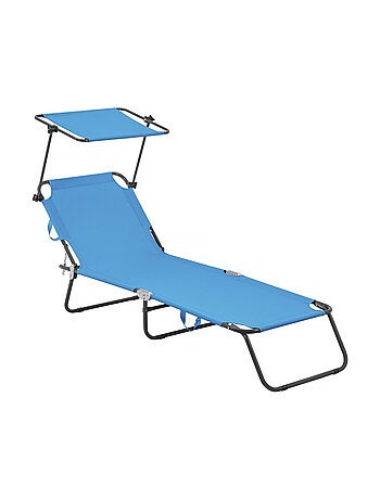 Bain de soleil pliable "Lazy" - Avec pare soleil
