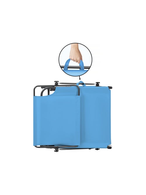 Bain de soleil pliable "Lazy" - Avec pare soleil - Kiabi