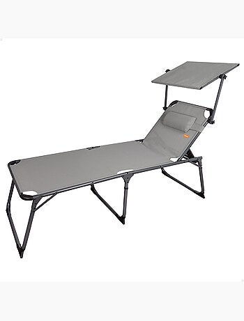 Bain de soleil pliant avec parasol et coussin aktive