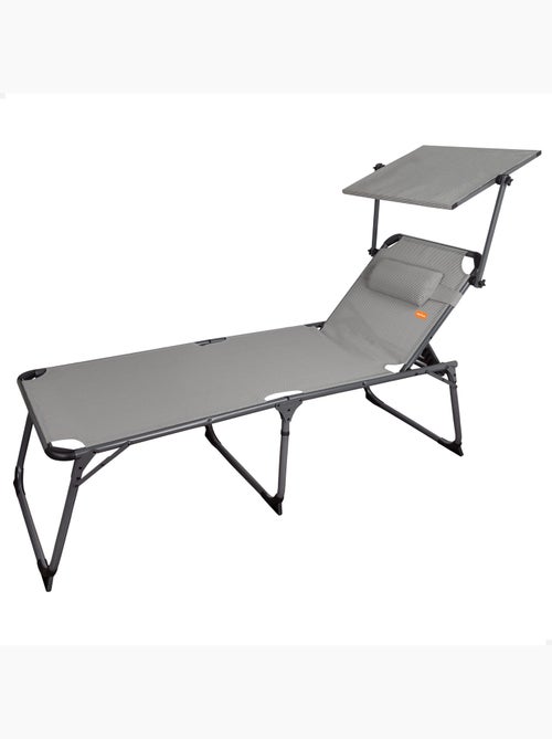 Bain de soleil pliant avec parasol et coussin aktive - Kiabi