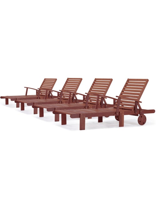 Bain de soleil pliant en bois exotique - Kiabi Bain de soleil pliant en bois exotique - Kiabi