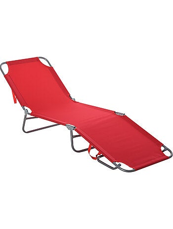 Bain de soleil transat pliable dossier