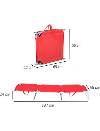Bain de soleil transat pliable dossier