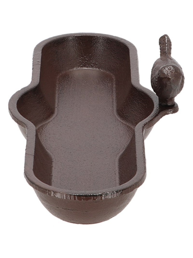 Bain d'oiseau en fonte Marron - Kiabi