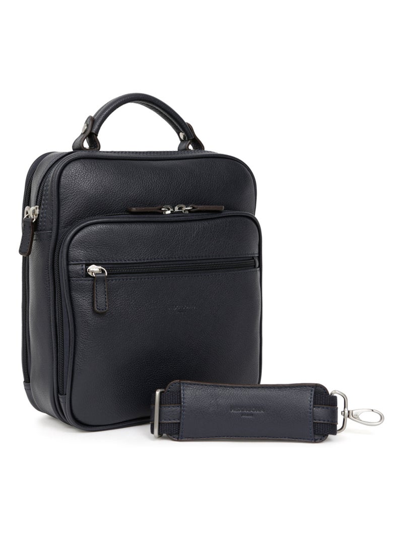 Baisenville  cuir confort hexagona Bleu marine - Kiabi