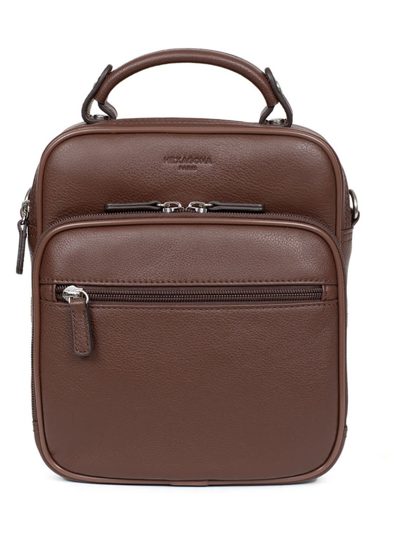 Baisenville  Cuir CONFORT Marron chocolat - Kiabi
