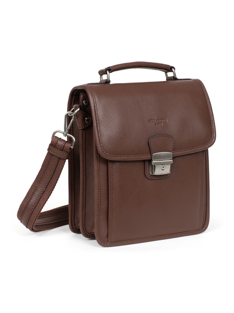 Baisenville  Cuir CONFORT Marron chocolat - Kiabi