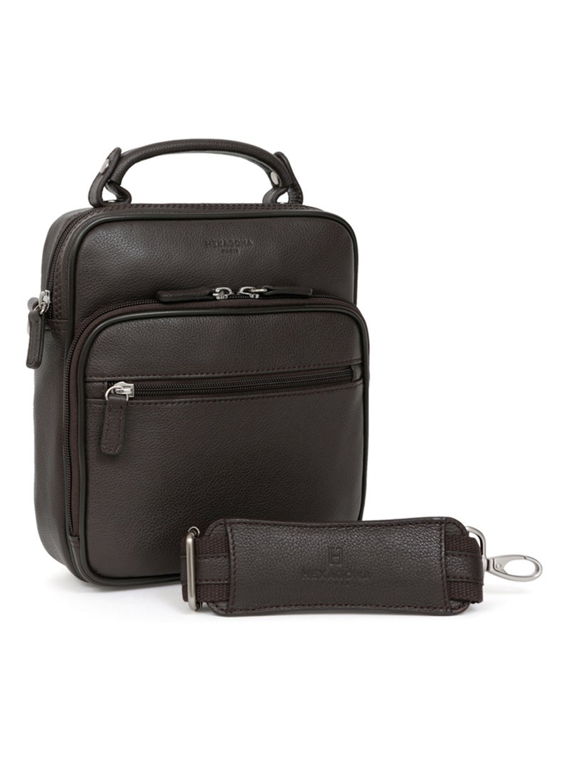 Baisenville  Cuir CONFORT Marron foncé - Kiabi