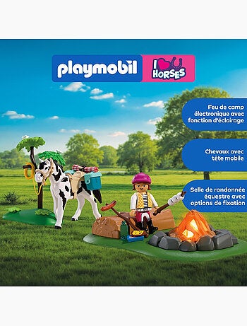 Balade A Cheval Et Feu De Camp - Playmobil