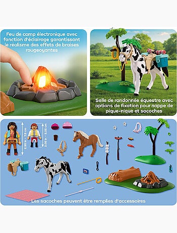 Balade A Cheval Et Feu De Camp - Playmobil