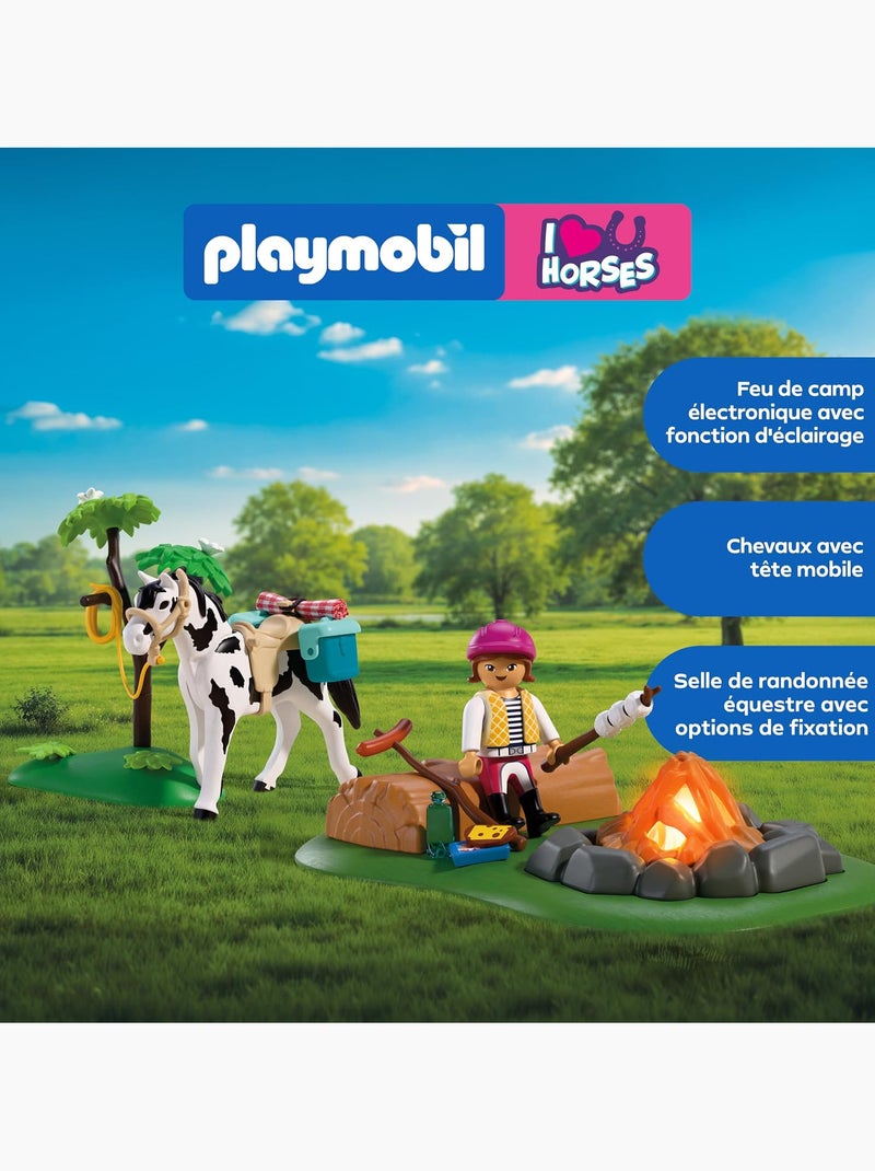 Balade A Cheval Et Feu De Camp - Playmobil N/A - Kiabi