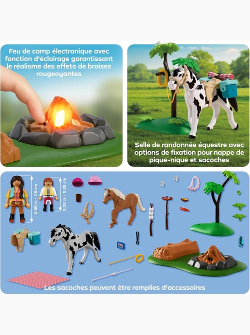 Balade A Cheval Et Feu De Camp - Playmobil - Kiabi