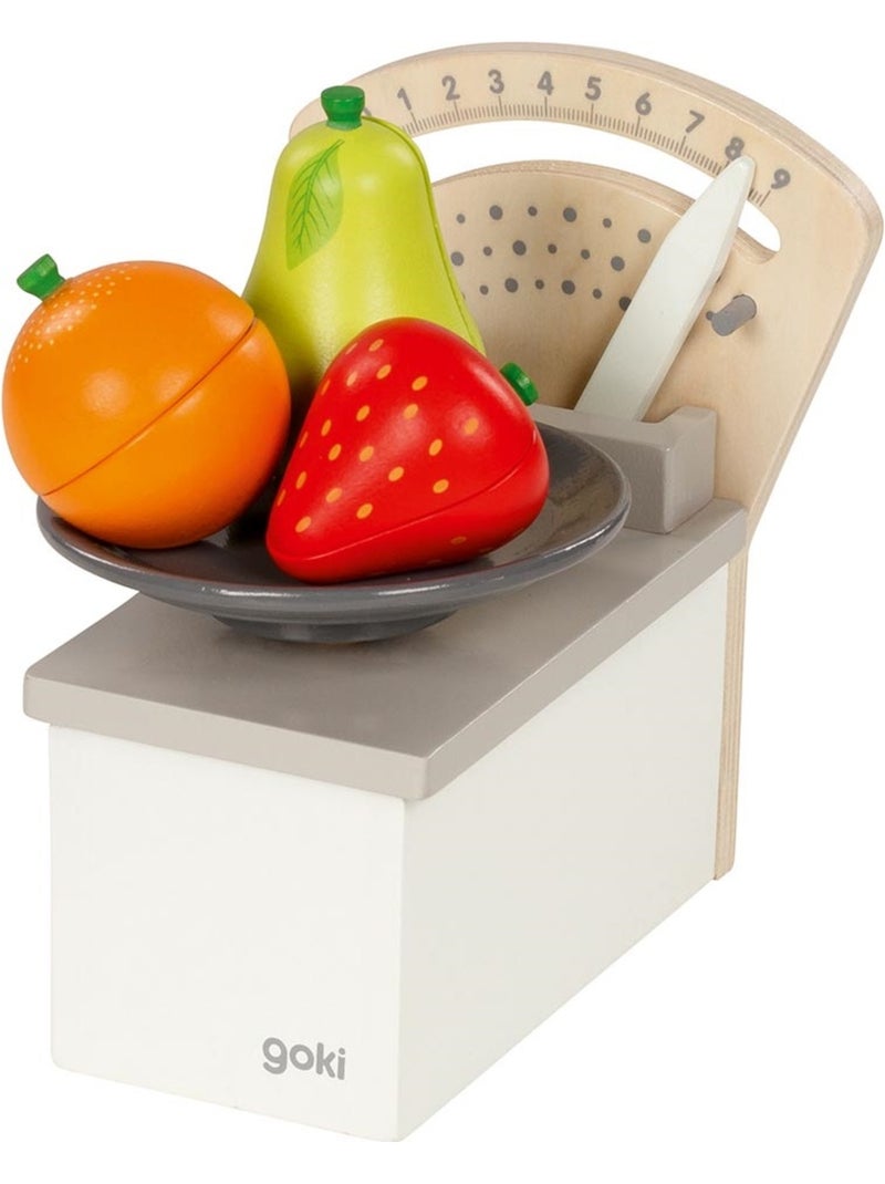 Balance de marchande en bois Blanc - Kiabi