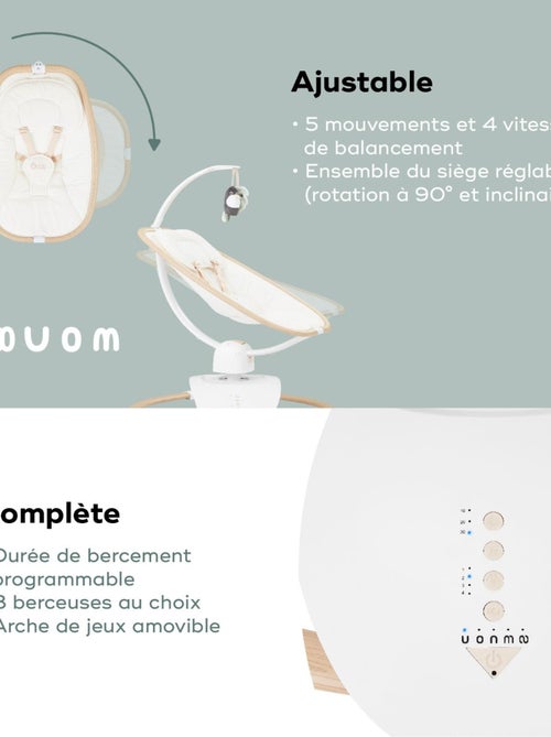 Balancelle bébé multifonctions et arche de jeux Swoon Hoop, Sand 'Babymoov' - Kiabi