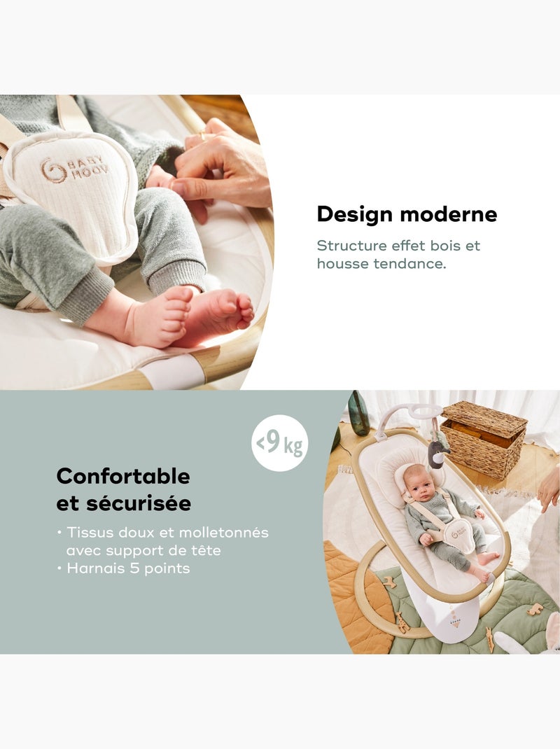 Balancelle bébé multifonctions et arche de jeux swoon hoop, sand 'babymoov' Blanc - Kiabi