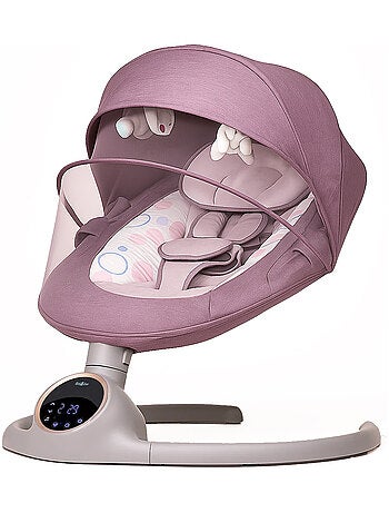 Balancelle bébé /transat électrique connécté ALPHA avec capote + moustiquaire