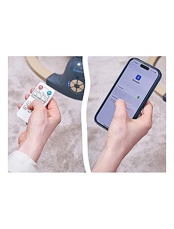 Balancelle bébé /transat électrique connécté Alphaavec capote + moustiquaire